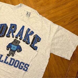 Vintage 90's Galt Sand Drake Bulldogs Single Stitch T-Shirt Size Large USA FLAWS